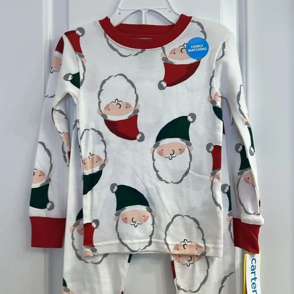 Carter’s Santa Cotton PJ Pajama Set NEW Size 3T